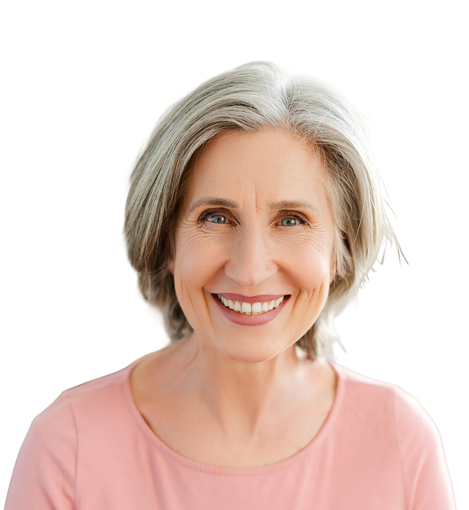 elder woman smiling